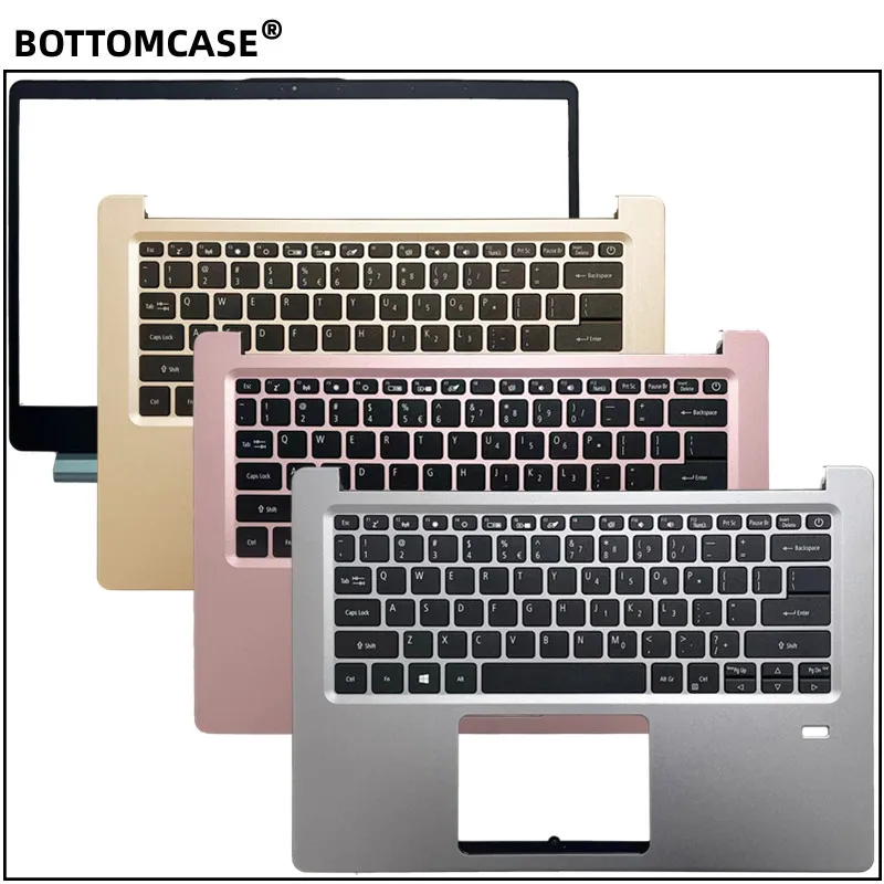 

New For BOTTOMCASE® Swift1 SF114-32 N17W6 Laptop shell LCD Front Bezel cover /palmrest cover with keyboard