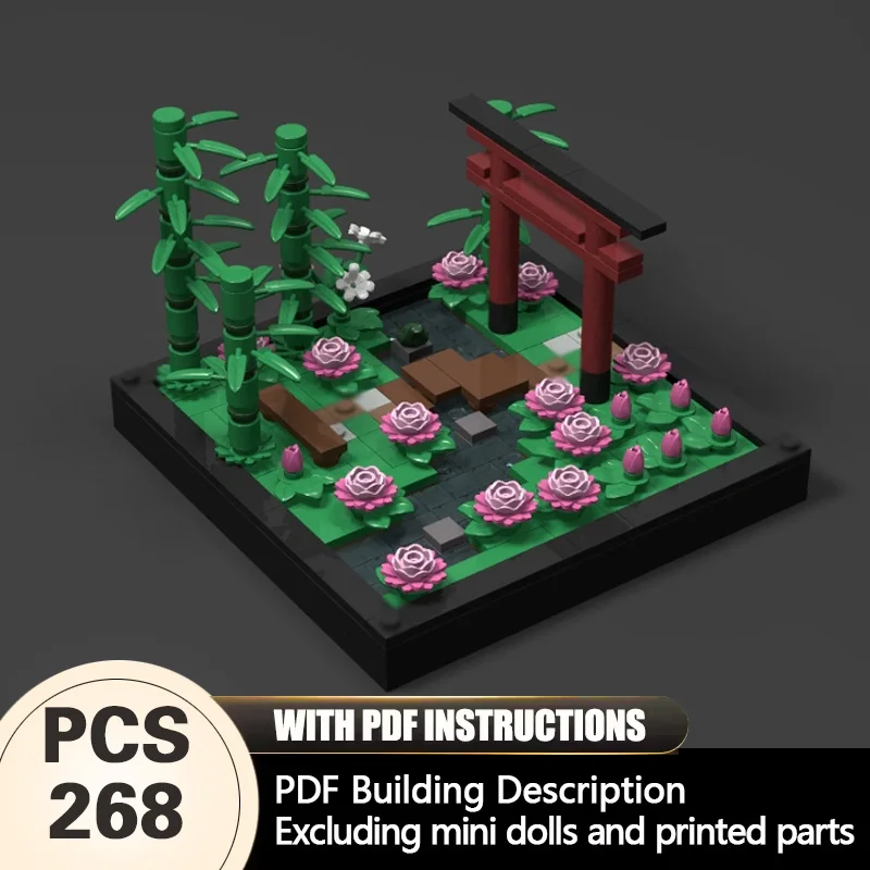 

Creators Plant Series Model MOC Building Bricks Japaneseish Garden Modular Technology Gifts Holiday Assemble Children Toys Suit