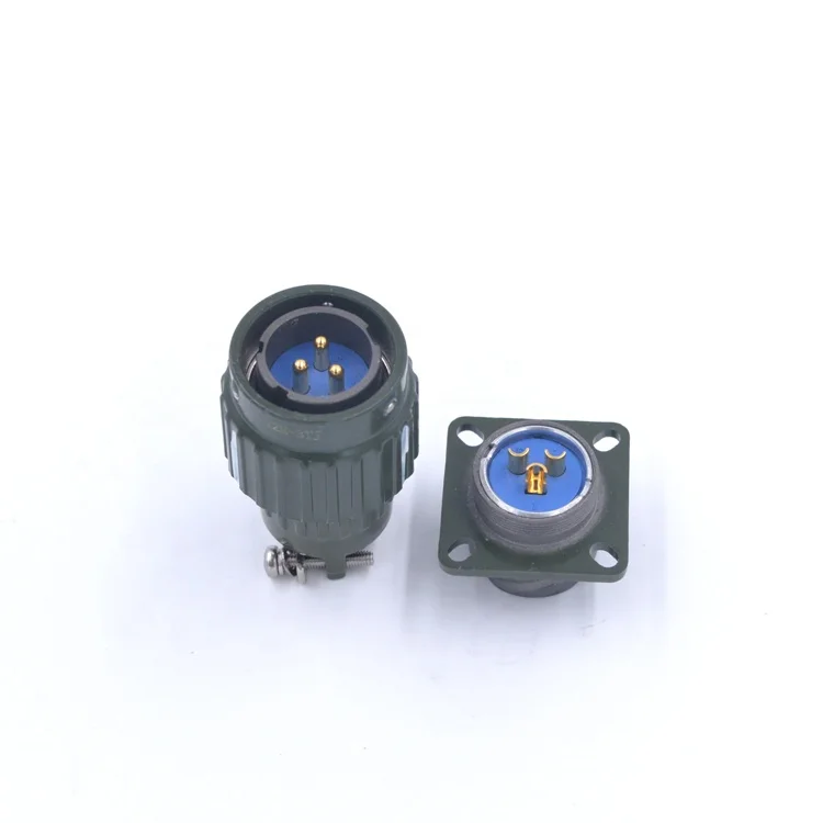 Y2M-3ZK Y2M-3TJ Black 3 Pin Aviation Aeronautical Waterproof Connector