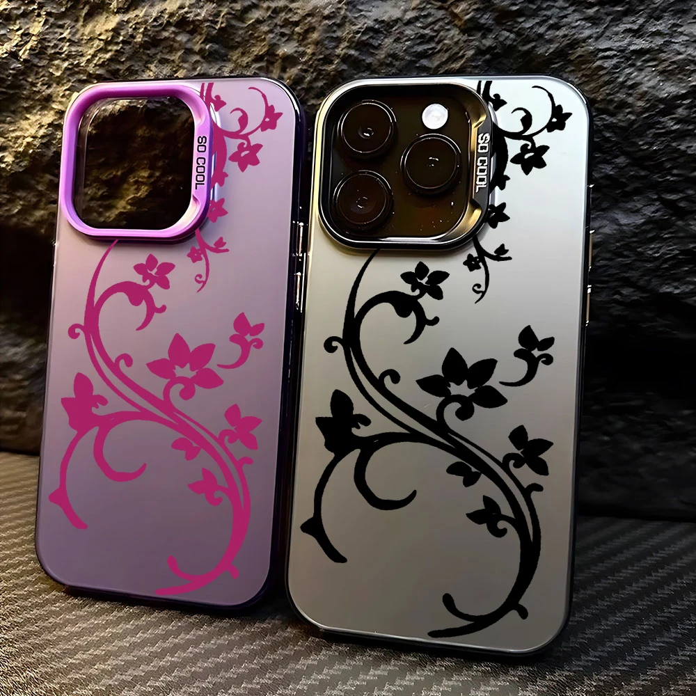 Sketch of Flowers Phone Case for Samsung Galaxy A37 A57 A17 A07 A16 A06 A35 A55 A25 A05S A15 A56 A54 A36 A34 A24 A26 4G 5G Cover