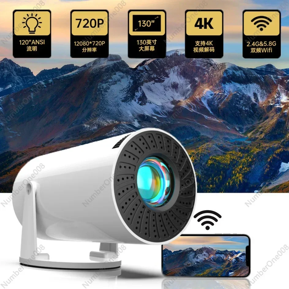 Hot Small Mini Projector Smart Android 5gwifi Portable Home HD 720P Foreign Trade Machine