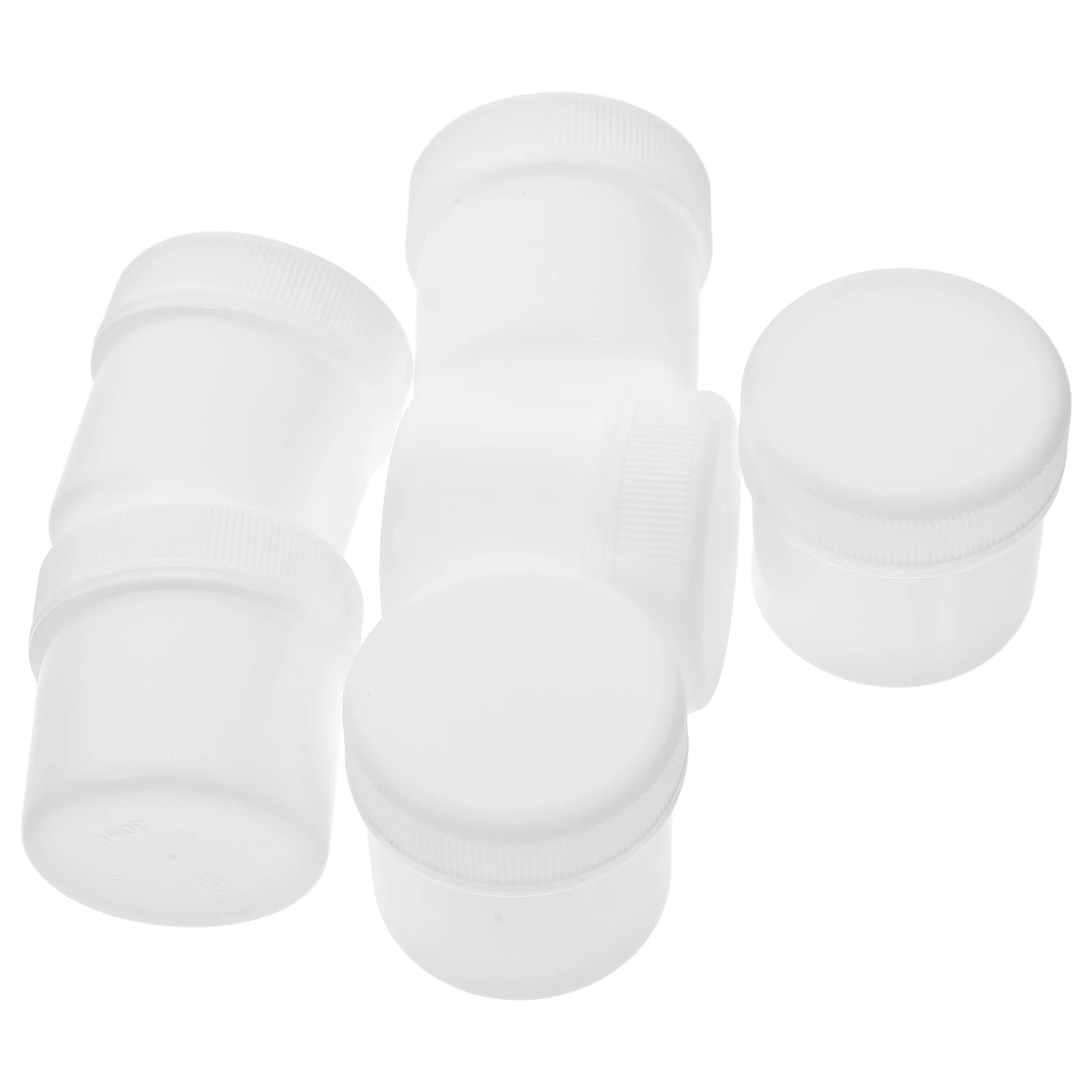 

6pcs Sealed Jars High Sealing Sturdy Plastic Paint Buckets Portable Reusable Hdpe Coatings Storage Containers Outdoor
