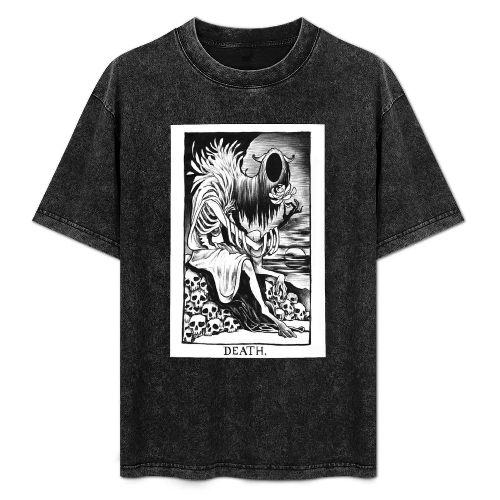 

Death Tarot Card T-Shirt plain anime tshirt mens graphic t-shirts hip hop