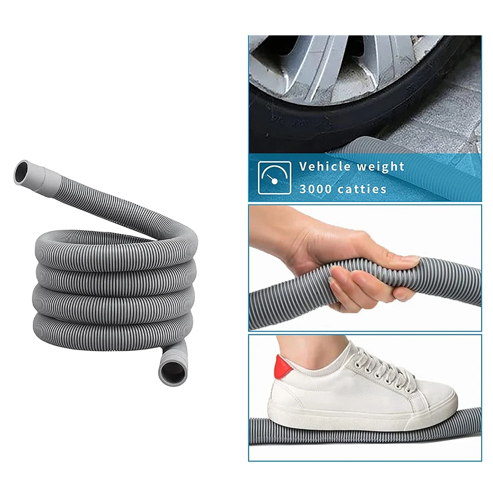 ชุดต่อขยายท่อระบายน้ํา ท่อเครื่องซักผ้าอเนกประสงค์ 1 ม. พร้อมขั้วต่อท่อยึดและแคลมป์ยึดท่อ ท่อระบายน้ํา