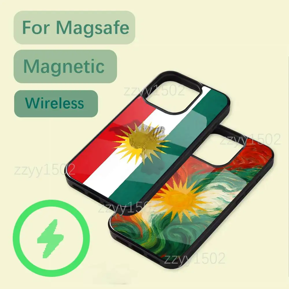 

Kurdistan Flag Phone Case For iPhone 17,16,15,14,13,12,11,Pro,Max,Plus,Mini,SE4,E Magsafe Wireless Charging