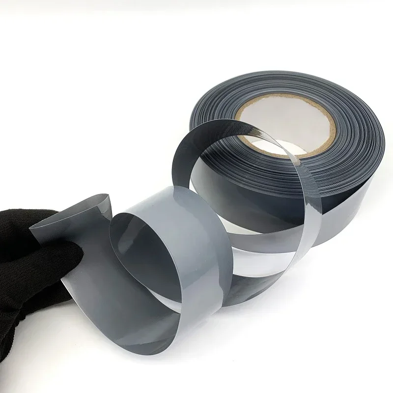 Gray  PVC Heat Shrink Tube 18650 Lipo Battery Wrap 30mm~300mm Width  Electrical Insulation Protection Cable Sleeve Battery Film
