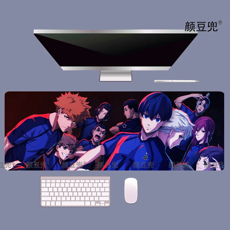 

BLUE LOCK Anime Isagi Yoichi For Large And Small Size Gaming Mousepad Gamer Company Keyboard Mouse Mats Carpet Computer Desk Mat