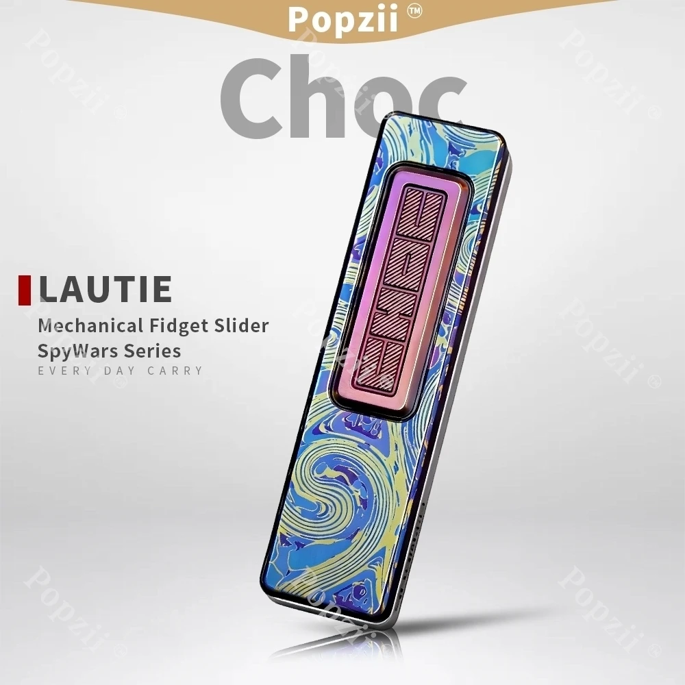

Металлический механический слайдер LAUTIE Choc EDC DIY с анодированным титановым покрытием, антистрессовая игрушка для снятия напряжения