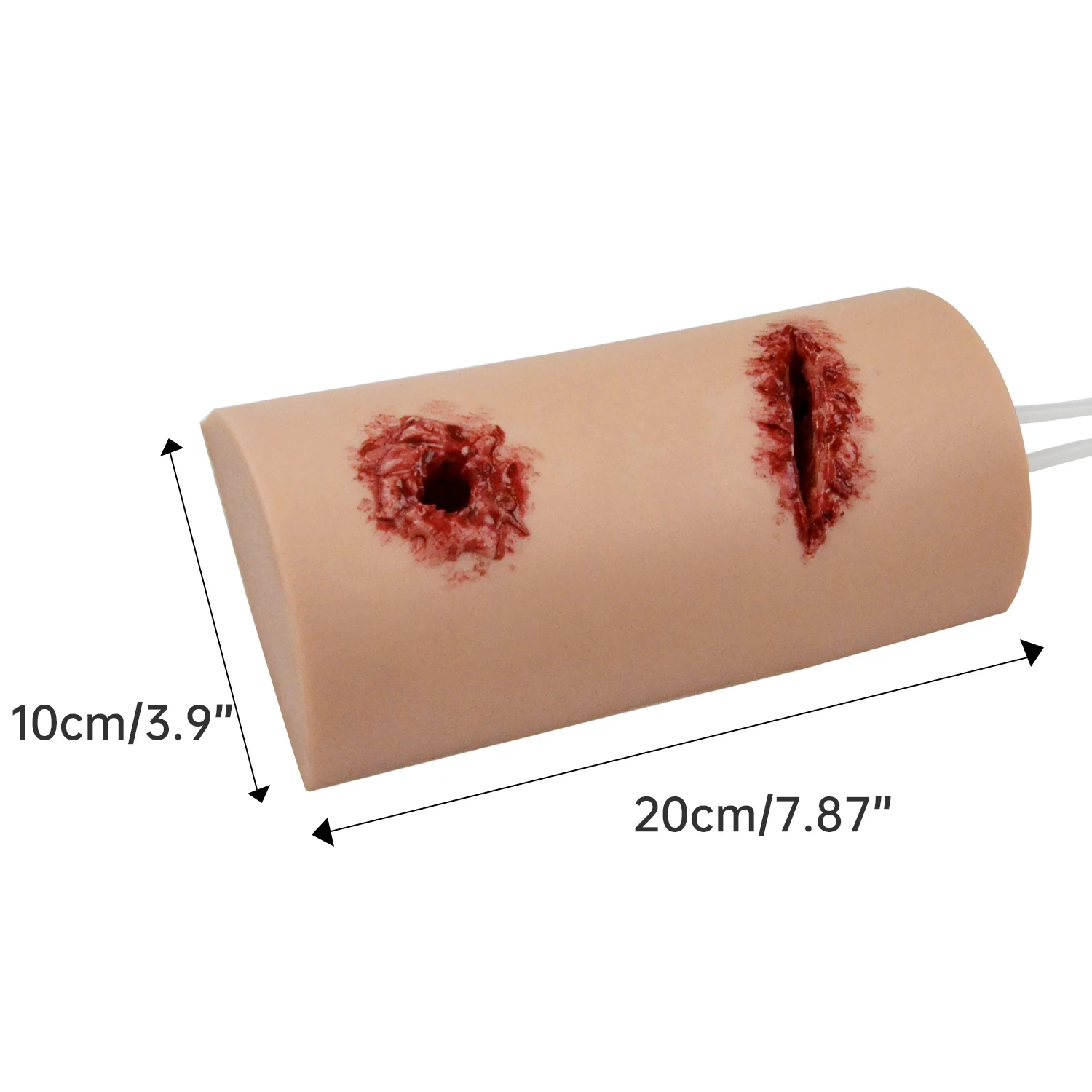 2-In-1 Multitask Wound Packing Trainer First Aid Training Stop Bleeding Simulator Model Gunshot Wound Laceration Wound