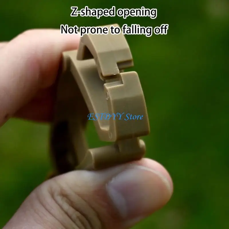 G6DE Small Multifunctional Plastic Clip for Outdoor Activity Enthusiasts Secure Gloves Accessories Using with Metal Spring