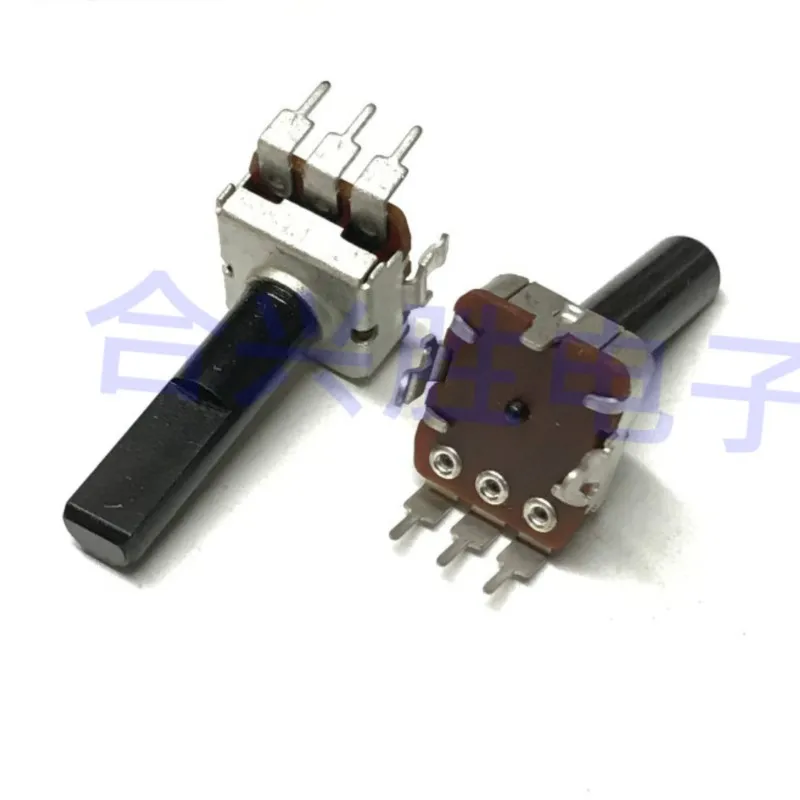 2PCS 12 Type Vertical Rotary Potentiometer Single A100K Audio Amplifier Speaker Volume Potentiometer 3Pin