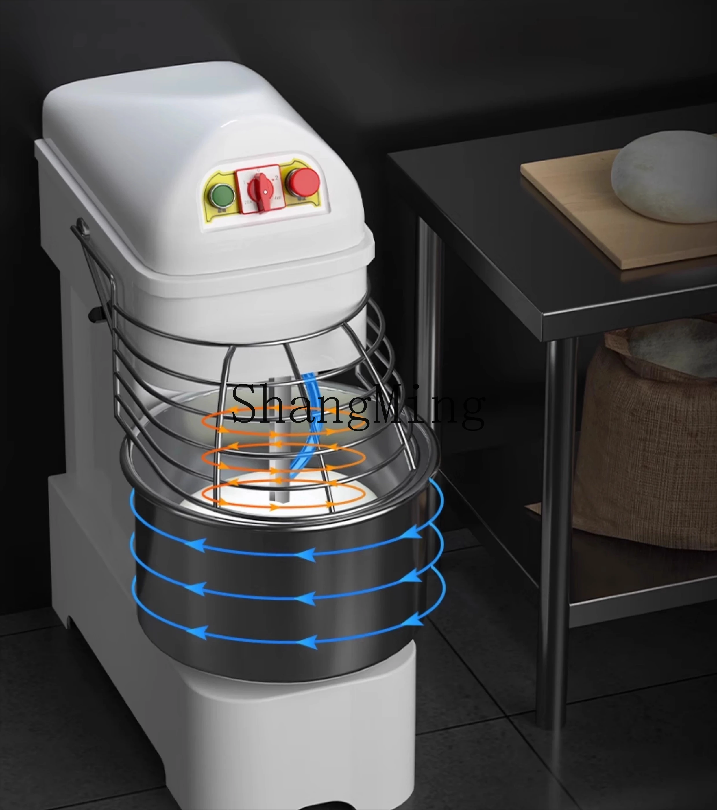 ZYY Máquina comercial de mistura de ovos, batedor automático de chef, material de mistura de macarrão doméstico