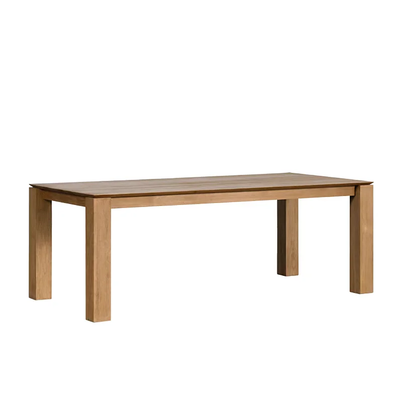 

Nordic, solid wood, dining table, oak, rectangular, minimalist, log style, modern minimalism