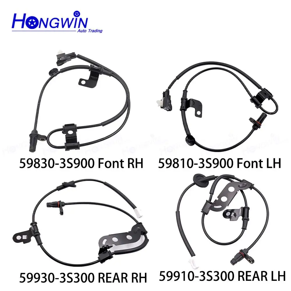 

ABS Wheel Speed Sensor Front Rear Left Right For Hyundai Sonata 2011-2012 2.4 L4 59810-3S900 59830-3S900 59910-3S300 59930-3S300