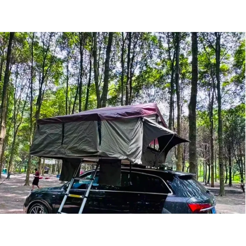 

Waterproof Soft Shell Outdoor Camping Tent Big Space Pop-up Roof Top Car Made of Ox Fabric