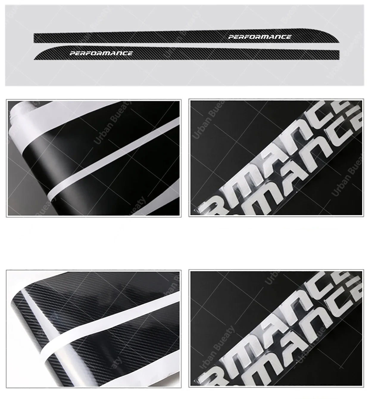 For BMW E90 E92 E93 F20 F21 F30 F31 F32 F33 F34 F15 F10 F01 F11 F02 G30 M Performance Side Skirt Sill Stripe Body Decals Sticker