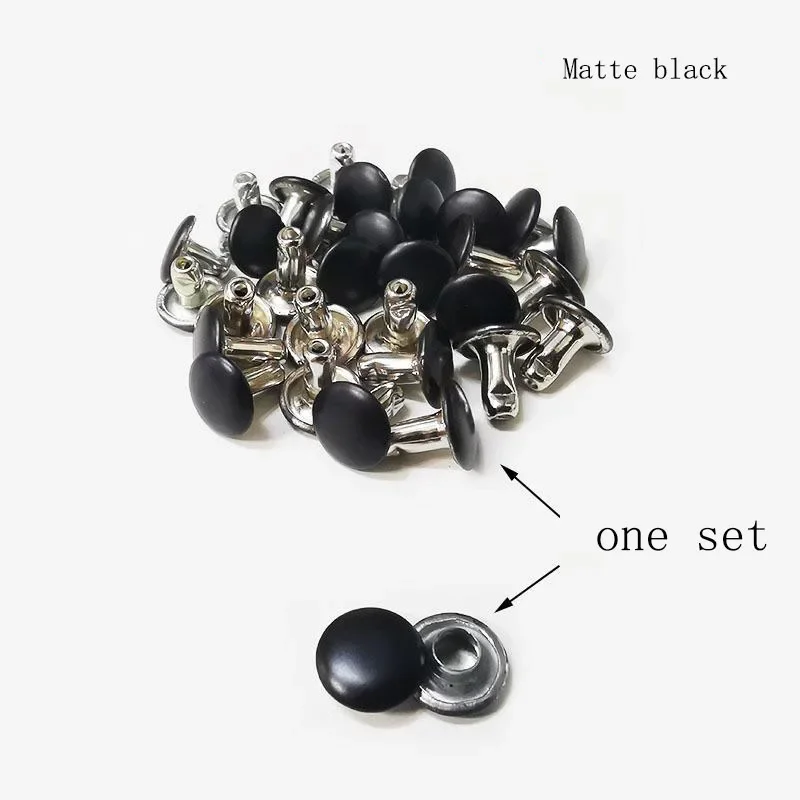 100 Set / Lot Knob Screw Rivets Studs Leather Belt Watchband Round  Head Rivets Spikes Nail Buckles DIY Crafts Decor Accessories #4