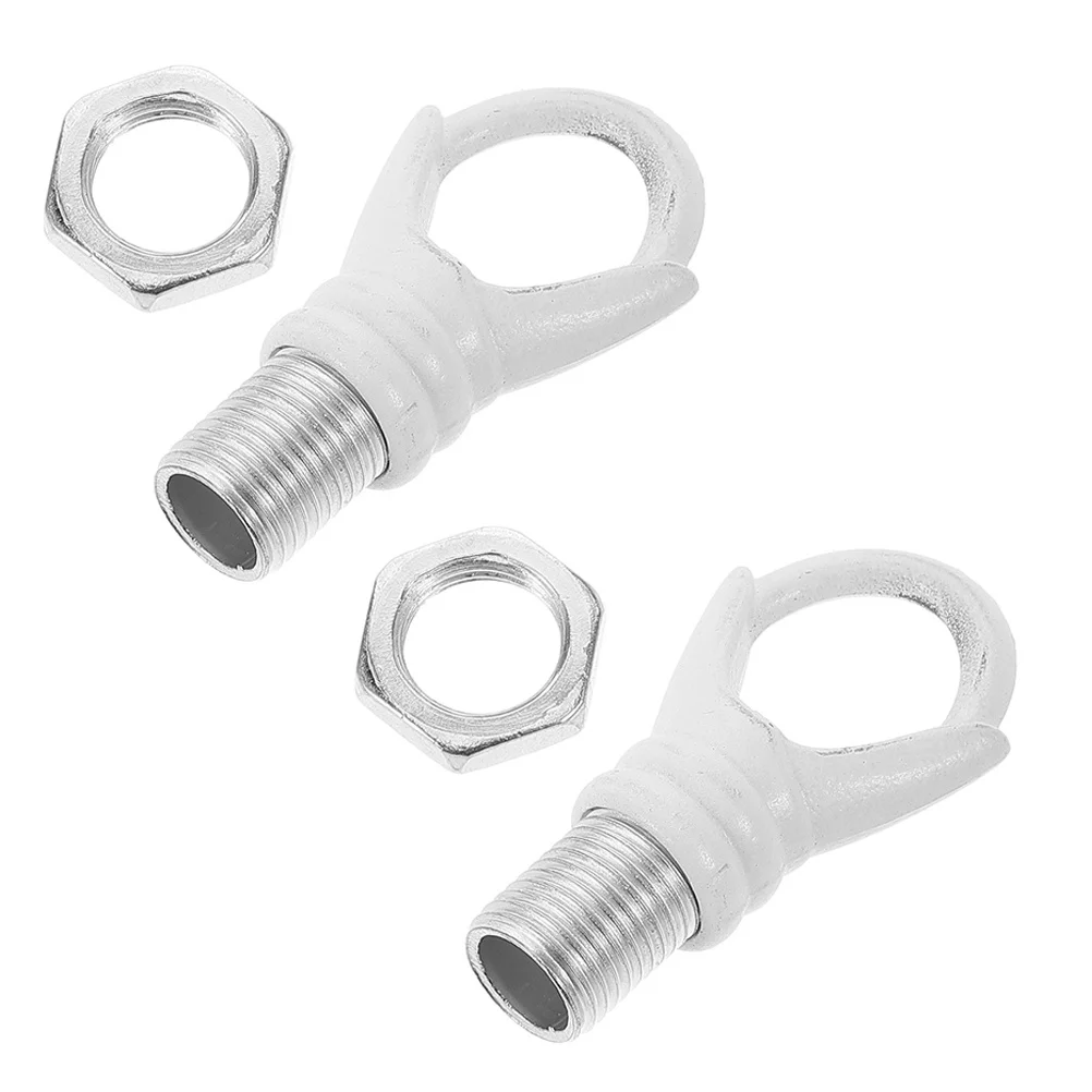 

2Pcs Ceiling Loop for Hanging Light Fixtures E27 Lampshade Mounting Hardware Sturdy Metal Design Ideal Bedroom Living Room Decor