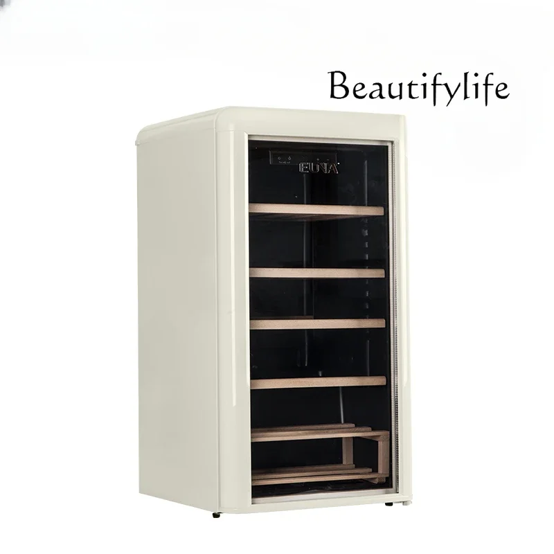 Retro wine cabinet ice bar constant temperature household ultra-thin small refrigerator