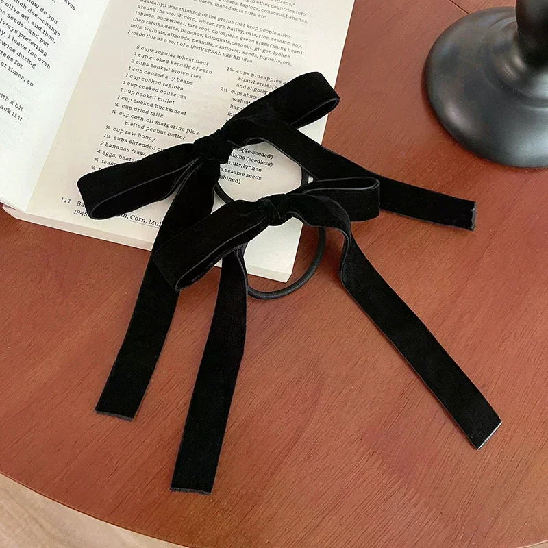 2/5 قطعة ربطة شعر نسائية عصرية ولطيفة على شكل فيونكة سوداء مناسبة للاستخدام اليومي إكسسوارات شعر هدية موصى بها #5