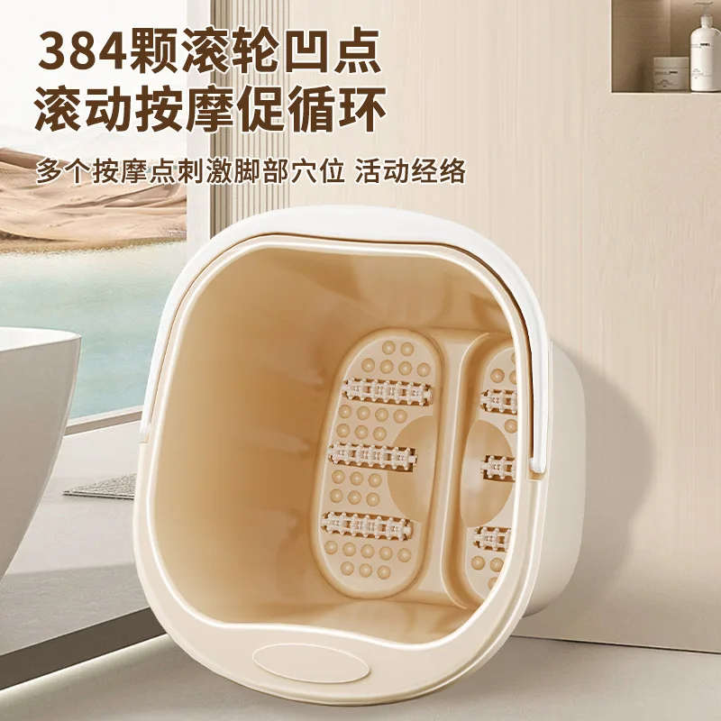 Foot bucket Over calf high and deep thickened Household plastic Over knee foot bath bath Insulation bath