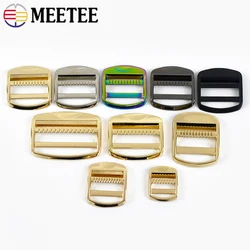 4/10Pcs 19/25/32/38/50mm Metal Tri Glide Buckles Bag Strap Adjuster Slider Webbing Belt Clasp Backpack DIY Hardware Accessories