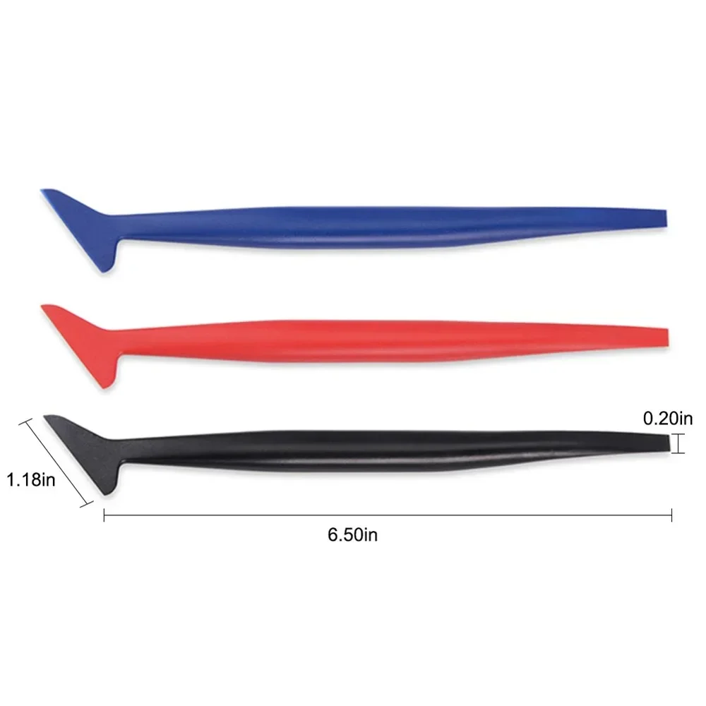 Upgraded Car Micro Squeegee Curves Slot Tint Tool Set Different Hardness Gasket Squeegee for Installing Auto Wraps Film Stickers