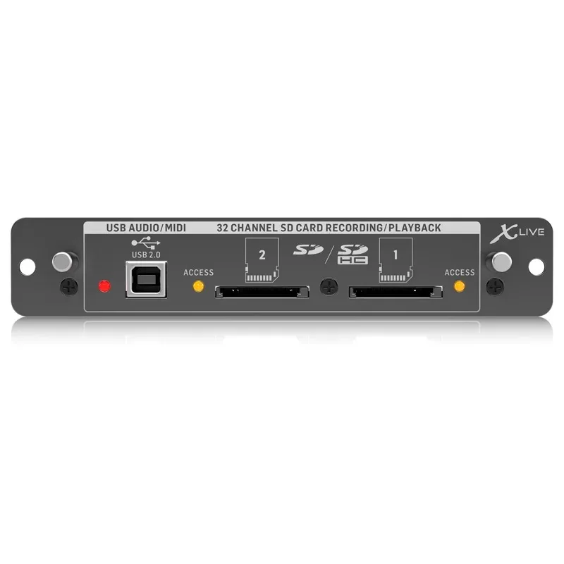 BEHRINGER X-LIVE X32 Expansion Card for 32-Channel Live Recording/Playback on SD/SDHC Cards and USB Audio/MIDI Interface