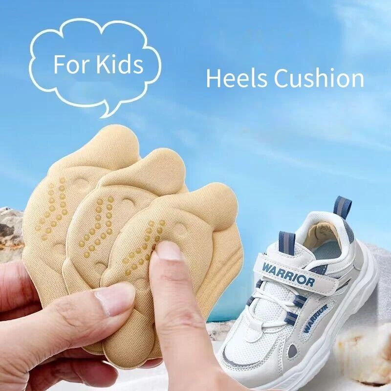 Children Support Heels Stickers Shoe Insole Patch Anti-Wear Foot Pads Adult Kids Loafers Sneakers Protector Adjust Size Cushion