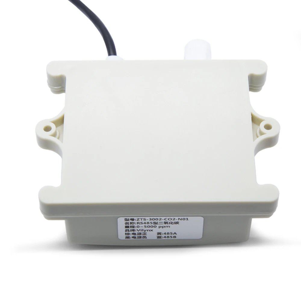 Imagem -02 - Transmissor do Dióxido de Carbono para a Casa Verde Sensor do Co2 Detector de Gás Rs485 Opcional 420ma 010v 05v 0-10v