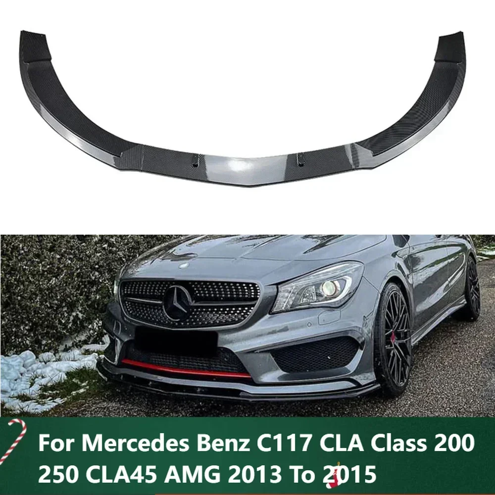 

New！Front Bumper Lip Splitter Spoiler Diffuser Tuning Body Kit For Mercedes Benz C117 CLA Class 200 250 CLA45 AMG 2013 To 2015 C