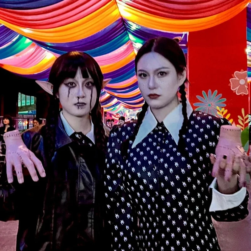 Halloween cosplay As Adams' Terrifying Prank, Scary Ghost Hands, Broken Hands, Halloween Party Costumes And Props