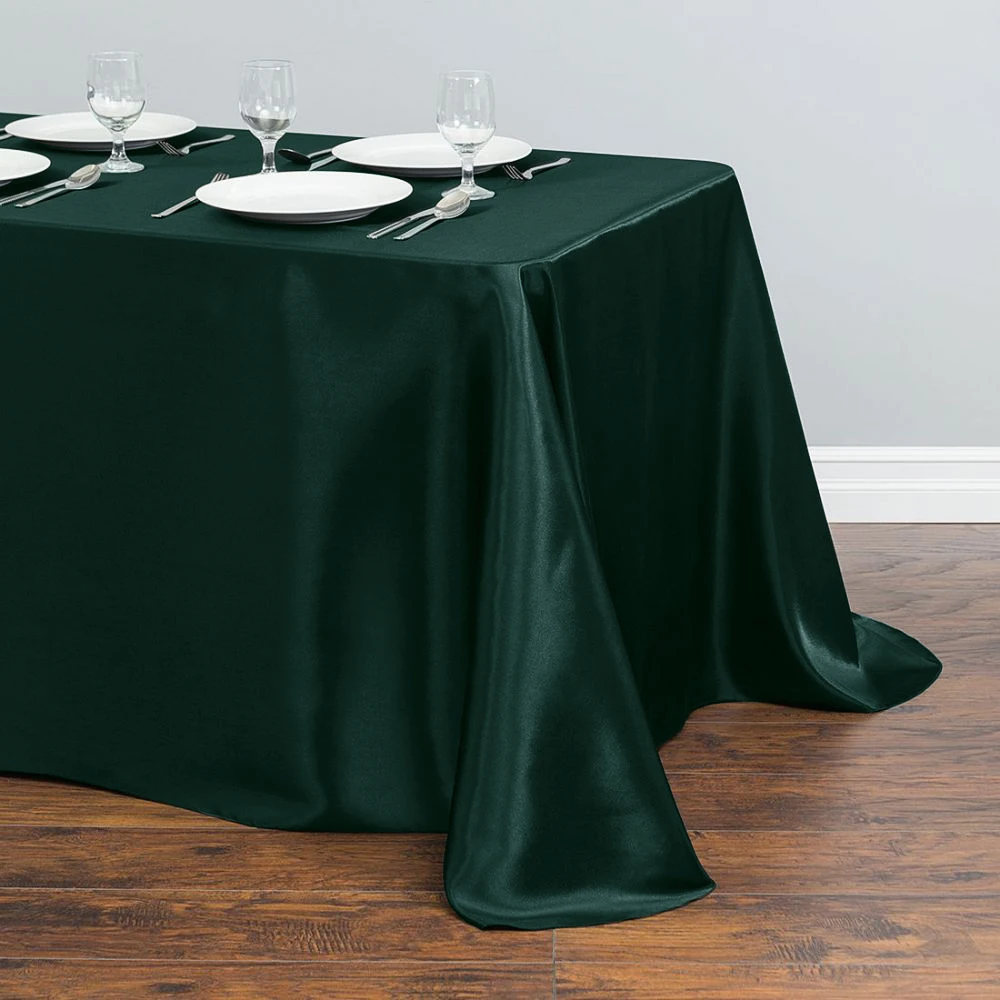 145x275cm Rectangle Tablecloth Wedding Table Cover for Restaurant Banquet Anniversary Party Dining Satin Table Cloth Decoration
