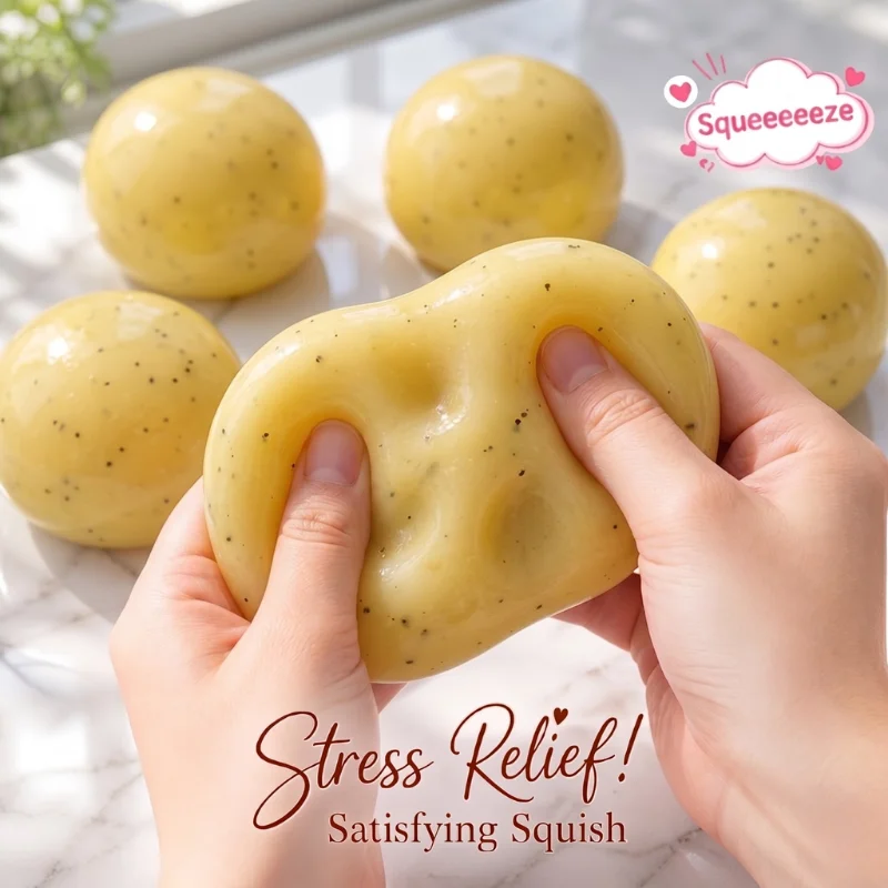 Handmade Vaseline Mashed Potato Squishy Toy Taba Realistic Soft Stress Relief Toy Funny Squeeze Decompression Decoration Gifts
