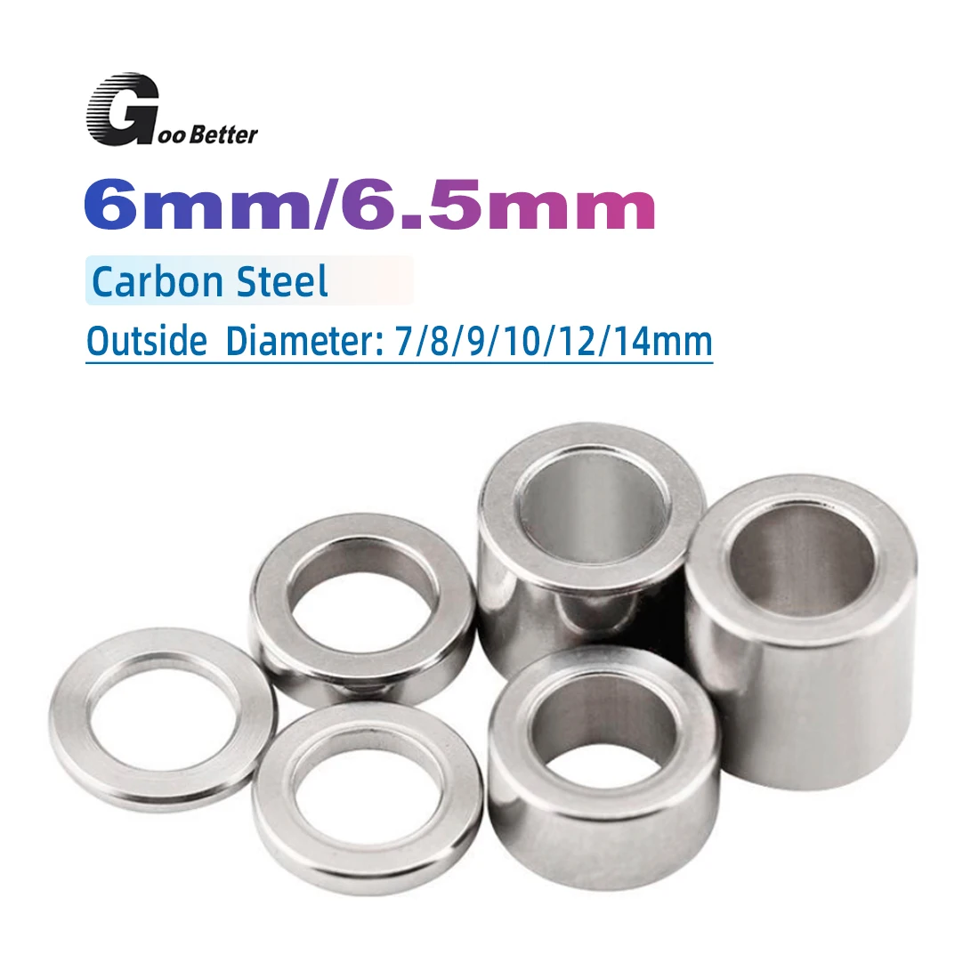 

Nickel Plating Carbon Steel Spacer - Standoff Collar Stand off Spacers M6 M6.5 Bushings