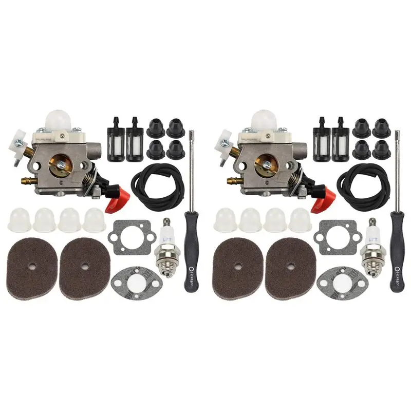 2X C1M-S267A FS56RC Carburetor Kit For Stihl FS40 FS50 FS56 FS70 FC56 FC70 HT56 KN56 KM56 Trimmer-A68E