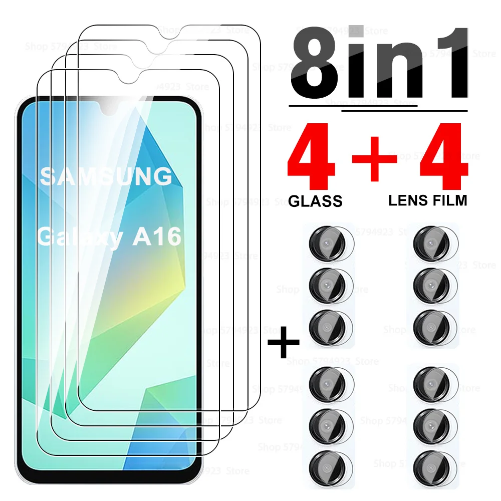 8to1 For Samsung Galaxy A16 4G/5G Protective Glass Camera Lens Film Cover For SamsungA16 A 16 Samsun A16 16a HD Screen Protector