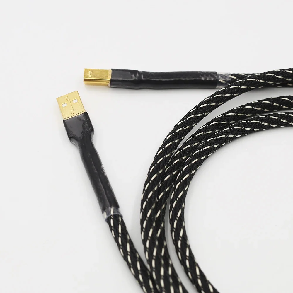 ハイファイ USB ケーブル高品質タイプ A からタイプ B ハイファイデータケーブル DAC デコーダサウンドカードオーディオケーブル DAC データライン