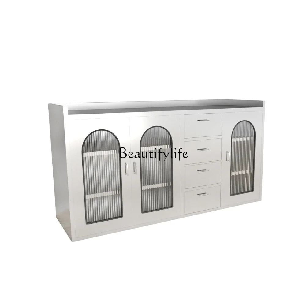 

FG40304 stainless steel side cabinet workbench household cutting table console restaurant storage locker
