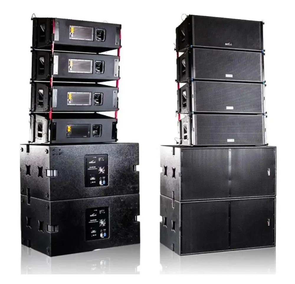 Line Array Speakers System, Powered with DSP