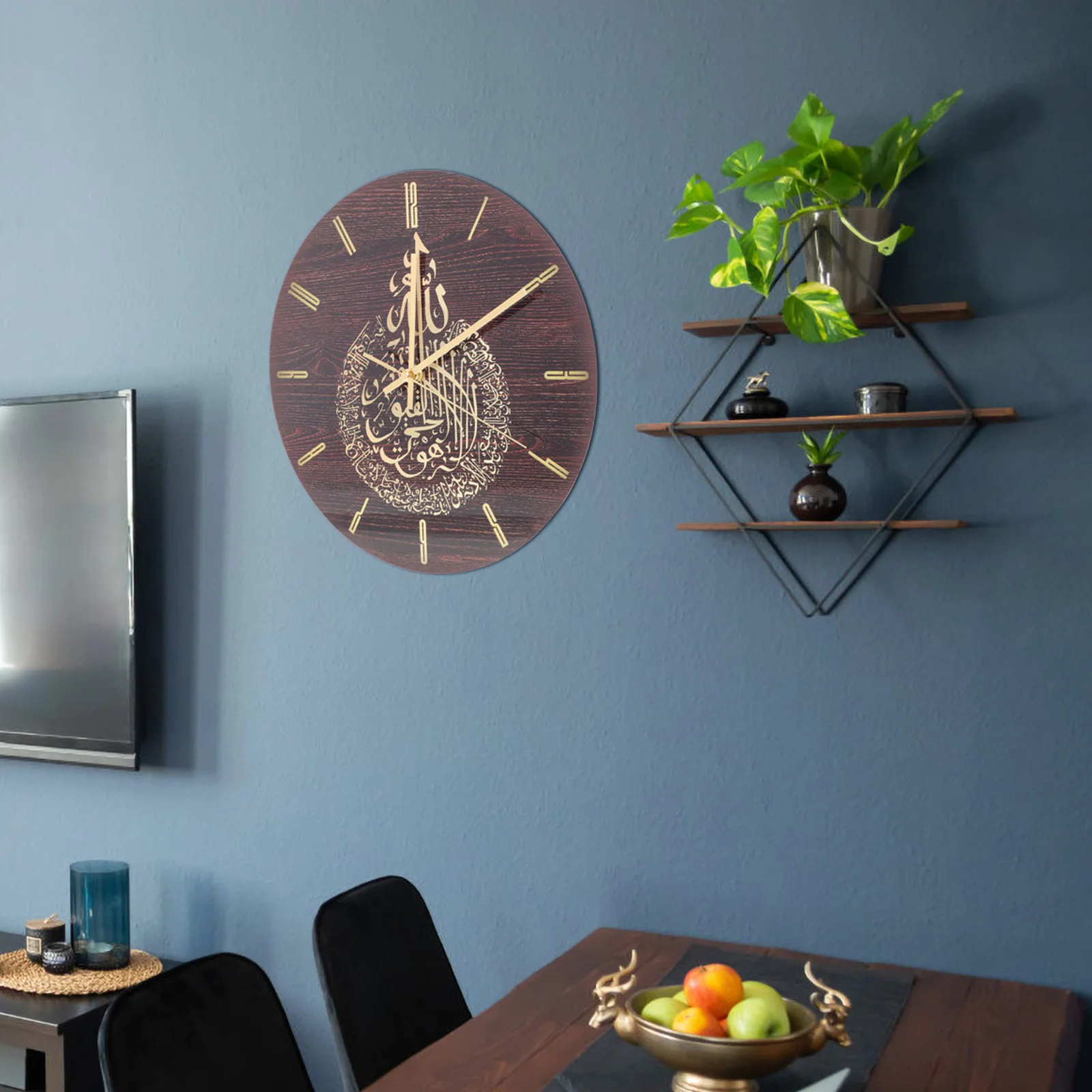 

Big Round Acrylic Wall Clock Bedroom Operated Home Decor Mute Silent Hanging Clocks Vintage Decorative