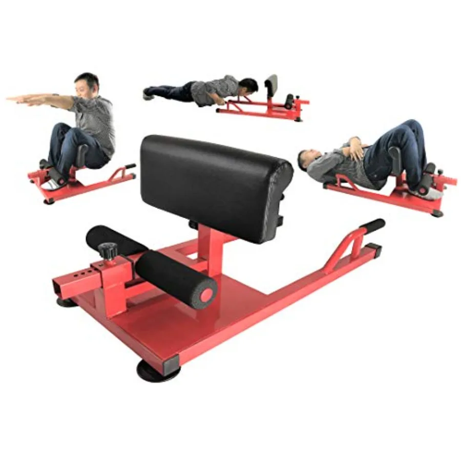 Sissy Squat - Push Ab Ab Dip Workout Fitness Gym 3-in-1 Sit Up Machine for home gym use steel construction black finish compact