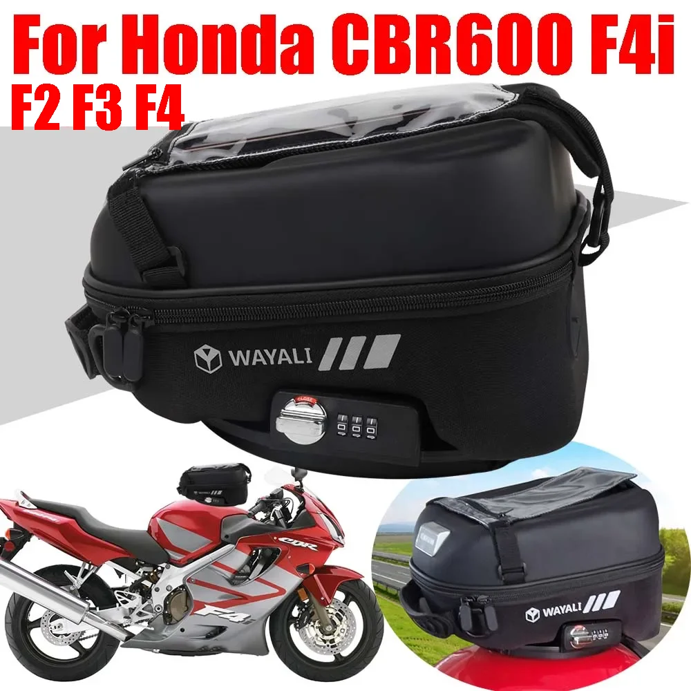 For Honda CBR600 CBR 600 F4i F3 F2 CBR600F CBR600F4i Accessories Tank Bag Storage Luggage Tanklock Backpack GPS Navigation Bags