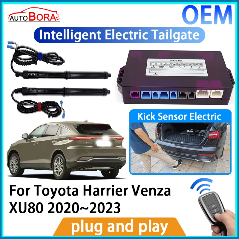 

AutoBora Intelligent Electric Tailgate Automatic Lifting Kit Remote Control Opener Trunk for Toyota Harrier Venza XU80 2020~2023