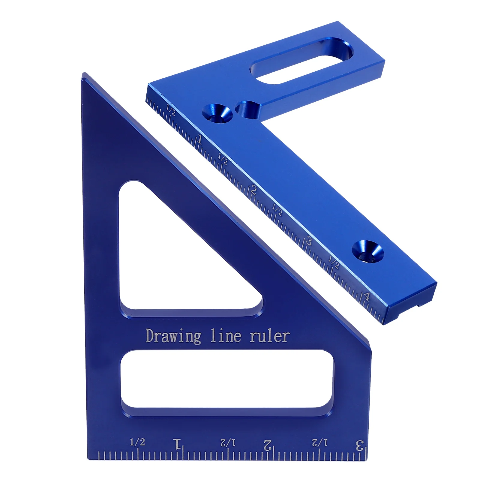 

Aluminum Alloy Multi-Functional Square Ruler 45 90 Degree Angle Measuring Tool for Woodworking Construction Machinery