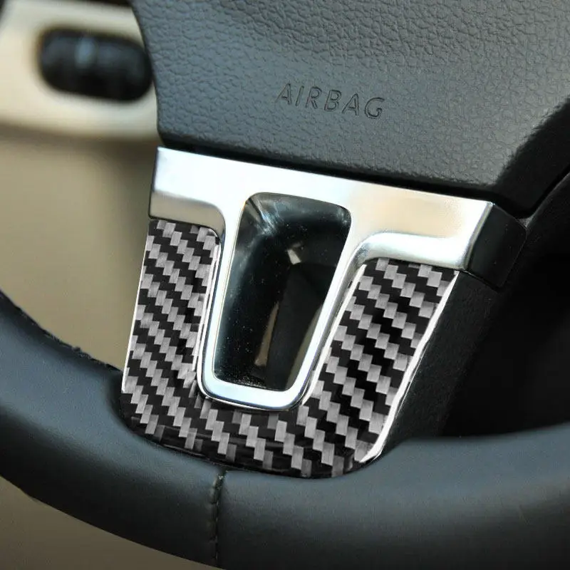 For VW Golf MK6 2009-2013 PASSAT B7 Tiguan 2011-2016 Jetta Touran Caddy Sharan Car Accessories Steering Wheel Panel Cover Trim
