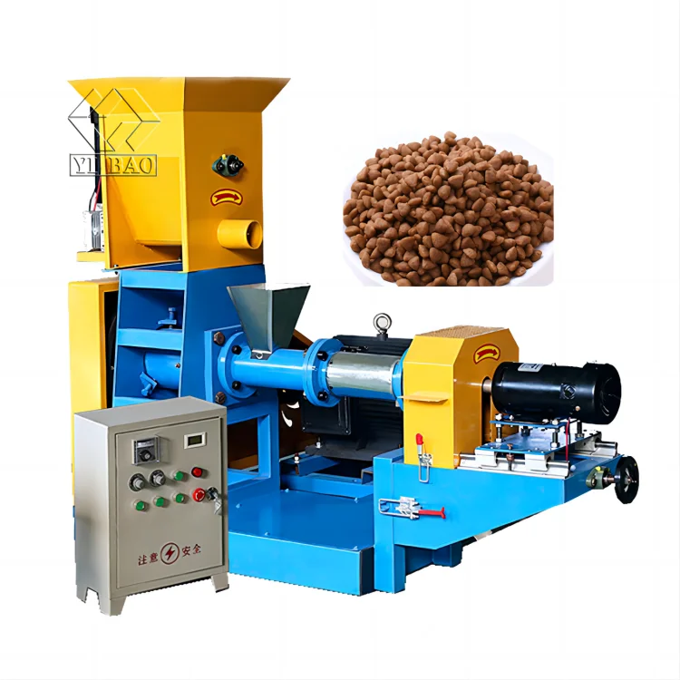 Pet Animal Feed Processing Machine Automatic Pet Food Extruder Fish Cat Dog Food Making Machine