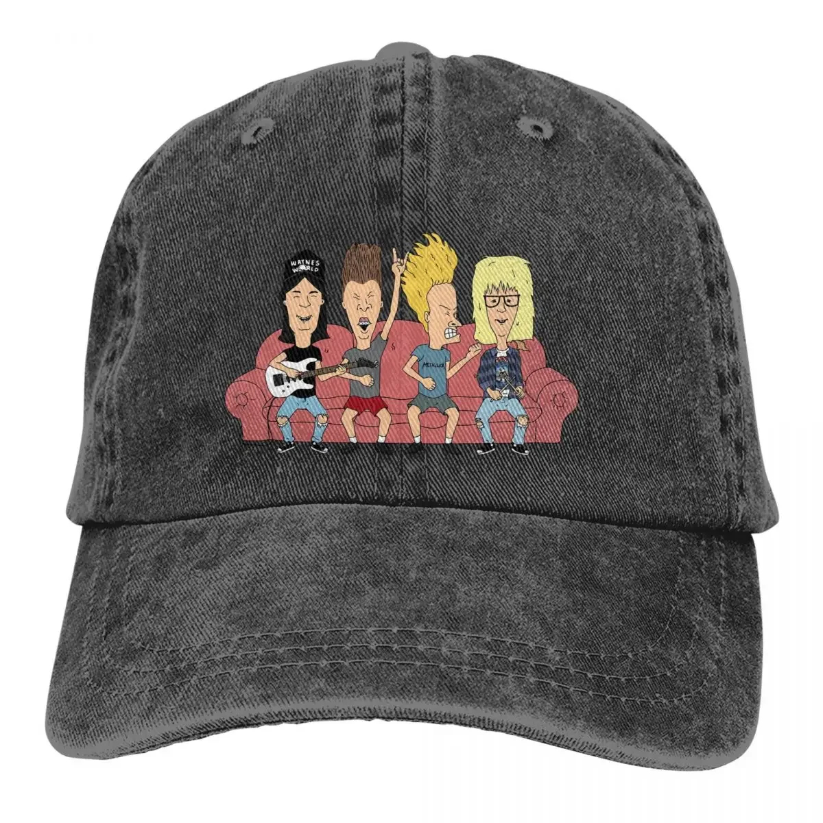 Pure Color Dad Hats Party On, Butthead Women's Hat Sun Visor Baseball Caps Beavis and Butthead Funny Sarcastic Cartoon Peaked