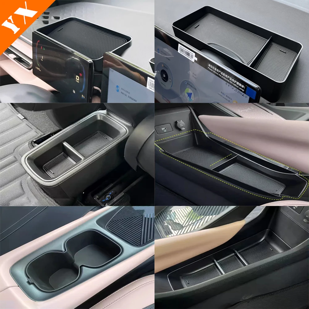 

For BYD Seagull 2024 2025 accessories Car Armrest Storage Box Central Control Cup Holder Storage Navigation Screen Storage Box