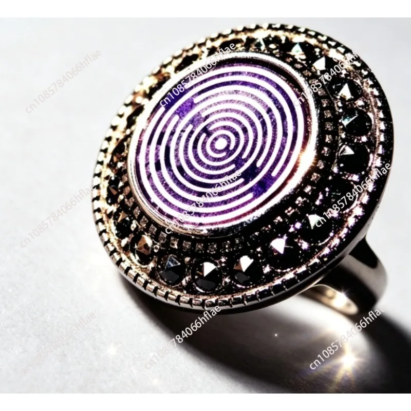 MWO Ring with Polarization Disc, Meditation Resonance Matrix for Energy Amplification & Reiki Healing Aid